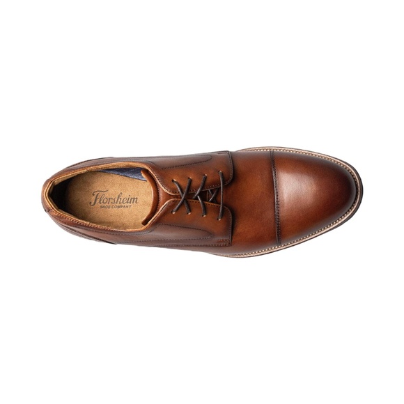 Mens Florsheim Rucci Cap Toe Oxford in Cognac Leather. 13384 221 main image 7